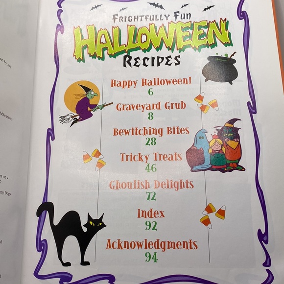 Frightfully Fun Halloween Recipes Hardcover Cookbook - Picture 8 of 14